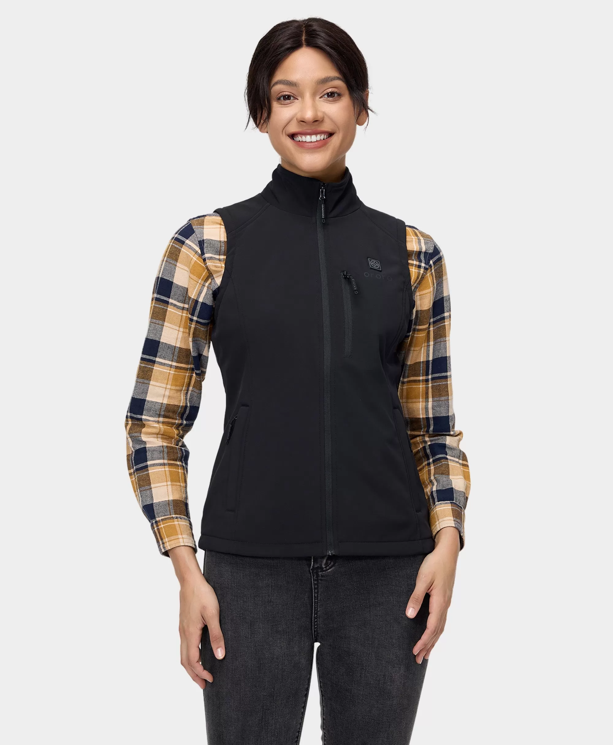 Women's Heated Softshell Vest - Lower Back Heating (Apparel Only)