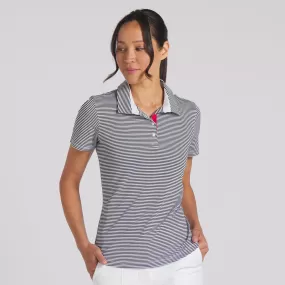 Women's Volition Pique Stripe Golf Polo