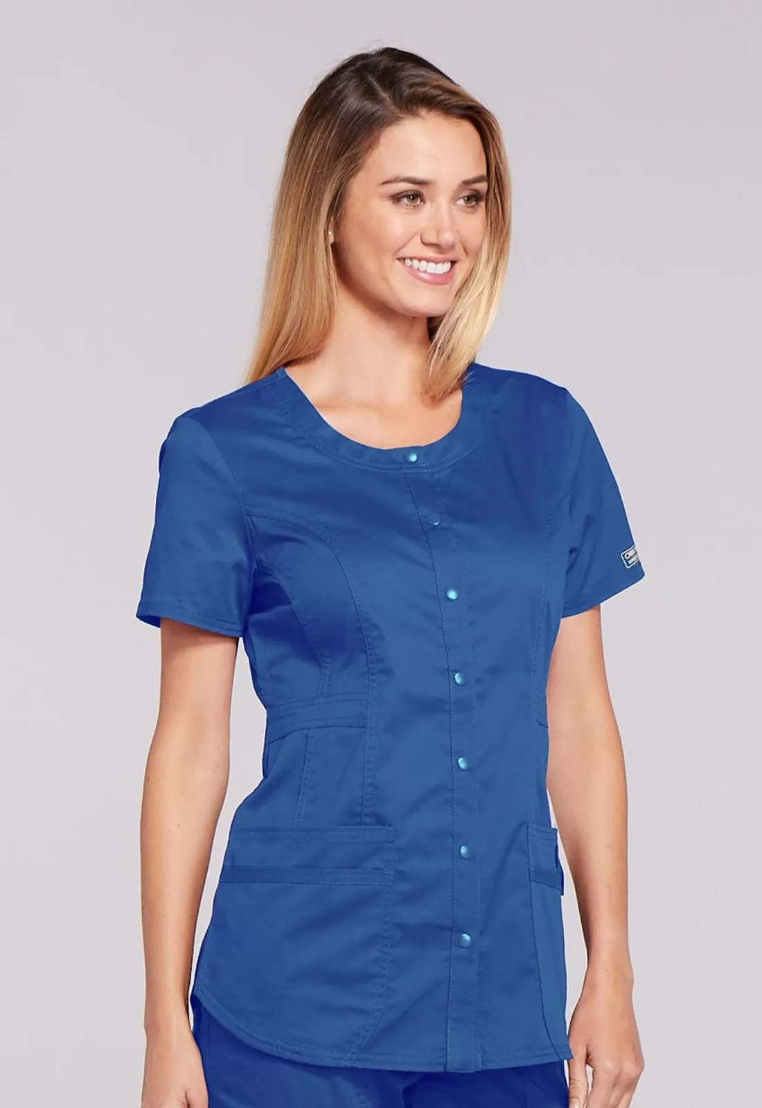 WW Core Stretch Round Neck Top Royal Medium WW683